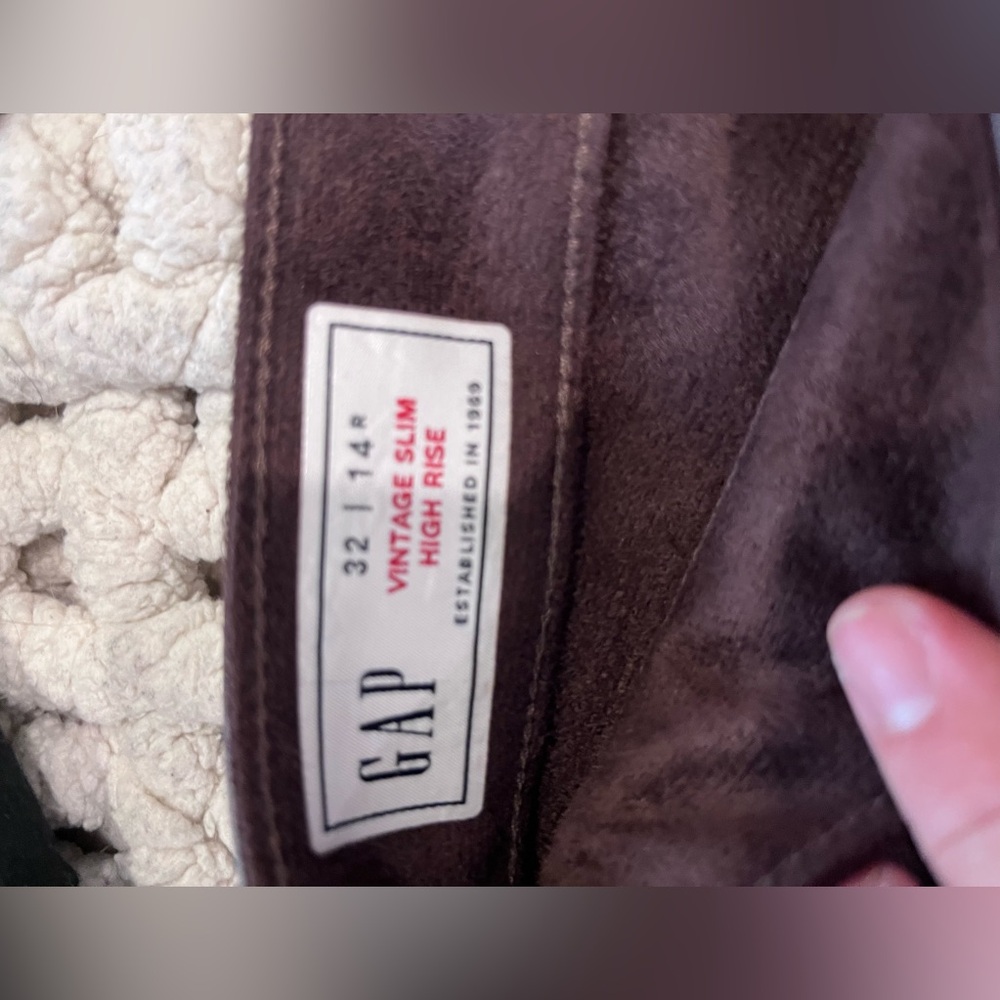 GAP FAUX LEATHER VINTAGE SLIM HIGH RISE - Picture 4 of 5